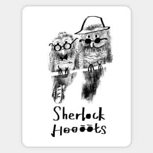 Owls (Sherlock Hoots) Magnet